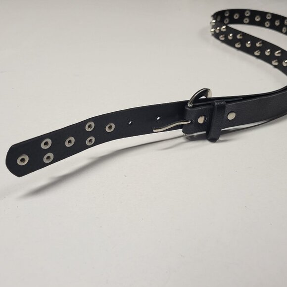 WOMENS Black Studded Belt - Picture 6 of 11